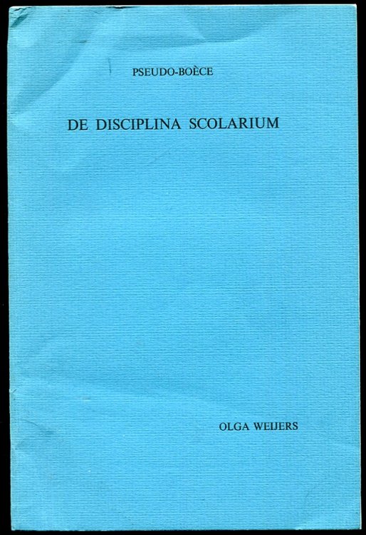 Image for Pseudo-Boece. De Disciplina Scolarium. Proefschrift Pseudo-Boece. De Disciplina Scolarium. Proefschrift