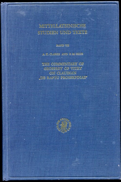 Image for The Commentary of Geoffrey of Vitry on Claudian The Commentary of Geoffrey of Vitry on Claudian
