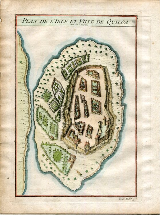 Image for Plan De L'Isle Et Ville De Quiloa Plan De L'Isle Et Ville De Quiloa