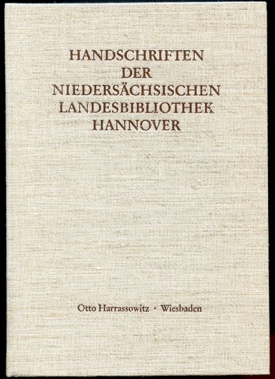Image for Handschriften Der Niedersachsischen Landesbibliothek Hannover Handschriften Der Niedersachsischen Landesbibliothek Hannover