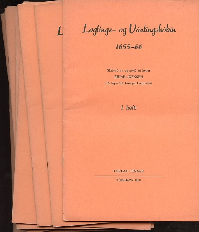 Image for Logtings Og Vartingsbokin 1655-66 Hefti 1-10 Logtings Og Vartingsbokin 1655-66 Hefti 1-10
