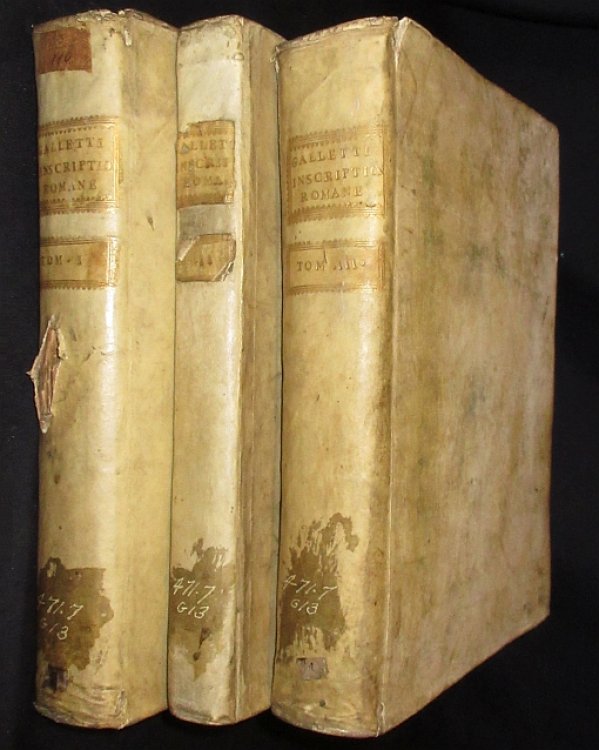 Image for Inscriptiones Romanae Infimi Aevi Romae Extantes Opera et Cura. 3 Volumes Inscriptiones Romanae Infimi Aevi Romae Extantes Opera et Cura. 3 Volumes