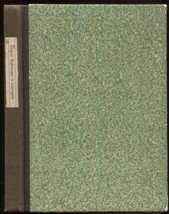Image for Rafinesque in Lexington 1819-1826 Signed, Limited Edition Rafinesque in Lexington 1819-1826 Signed, Limited Edition