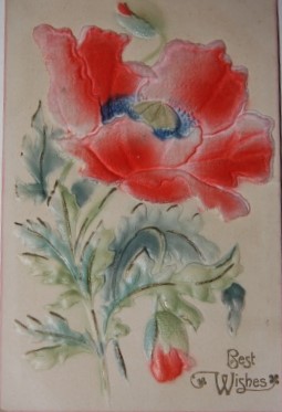 Collection of 19 Postcards with Relief Depictions of Flowers, Fruits and/or Birds