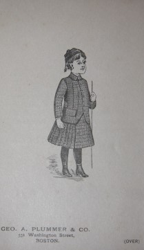 Fashions for Fall and Winter 1888-90. Geo. A. Plummer & Co., 591 & 593 Washington St. Boston