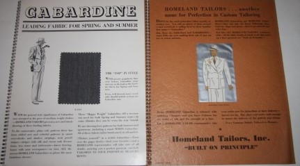 See Yourself in Gabardine. Homeland Tailors, Inc. 
