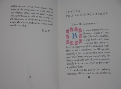 Image for Letter to a Lexicographer Letter to a Lexicographer