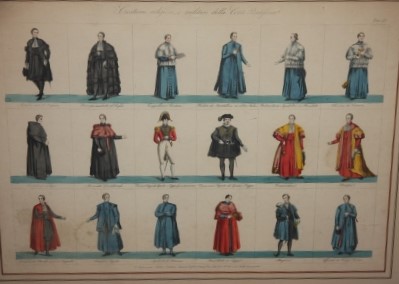 [Framed Print] Costumi Religiosi e Militari della Corte Pontificia