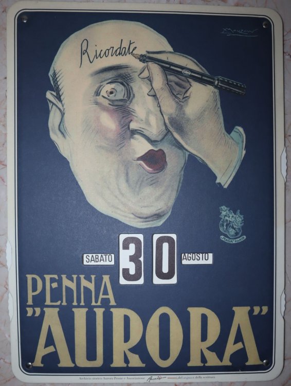 Image for Perpetual Calendar Wall Hanging Promoting Aurora Pens Perpetual Calendar Wall Hanging Promoting Aurora Pens