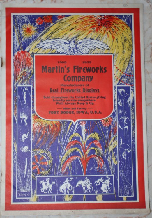 Martin's Fireworks Company. Manufacturers of Real Fireworks Displays