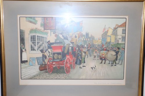 [Framed Print] The Election at Eatanswill