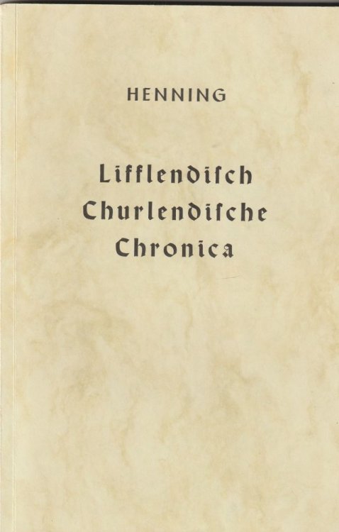 Image for Lifflendische Churlendische Chronica Lifflendische Churlendische Chronica