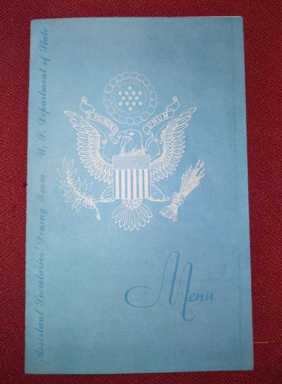 Image for MENU - Assistant Secretary's Dining Room September 16, 1970 MENU - Assistant Secretary's Dining Room September 16, 1970