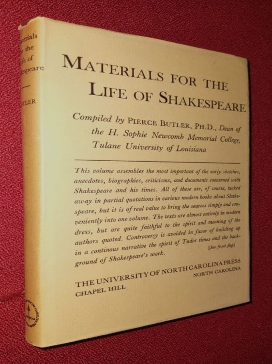 Image for Materials for the Life of Shakespeare Materials for the Life of Shakespeare