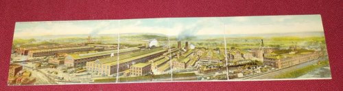 Color Litho Postcard (triple size) - Schenectedy Works of the General Electric Company (c. 1910) covering over 25 acres, employing 15,000 people
