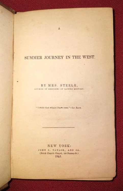Image for A Summer Journey in the West A Summer Journey in the West