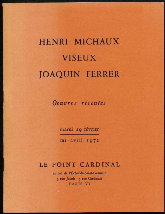 Image for Oeuvres recentes. mardi 29 fevrier - mi-avril 1972 Oeuvres recentes. mardi 29 fevrier - mi-avril 1972