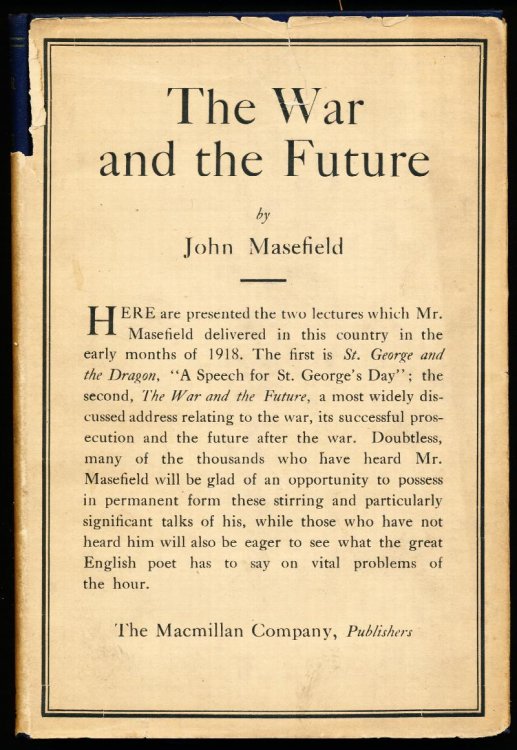 Image for THE WAR AND THE FUTURE. THE WAR AND THE FUTURE.
