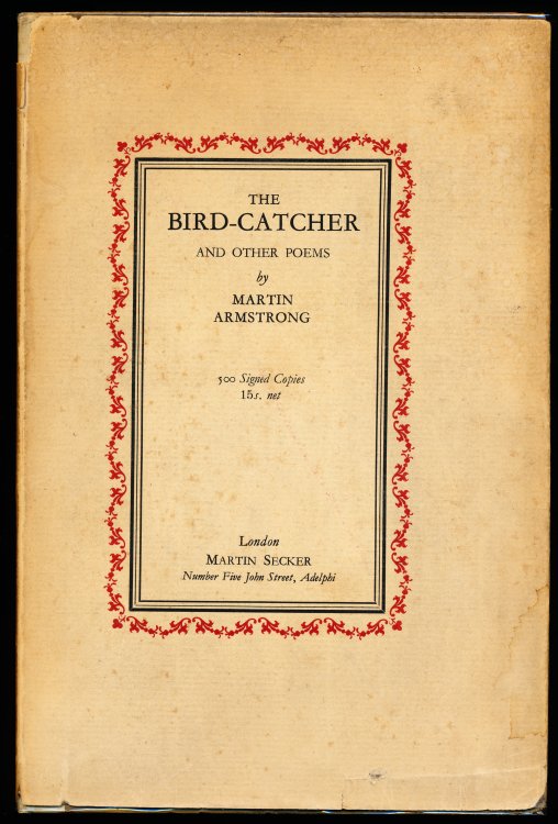 Image for THE BIRD-CATCHER, And Other Poems. THE BIRD-CATCHER, And Other Poems.