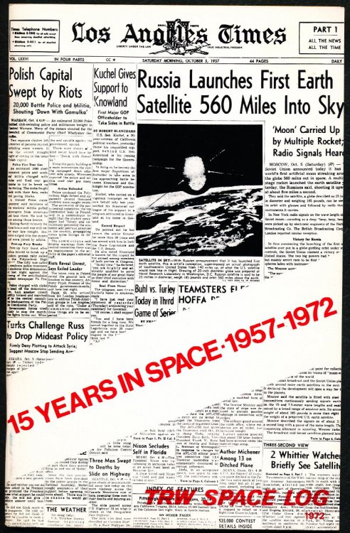 TRW SPACE LOG 1972. Vol. 11 (eleven) Fifteen Years in Space: 1957-1972
