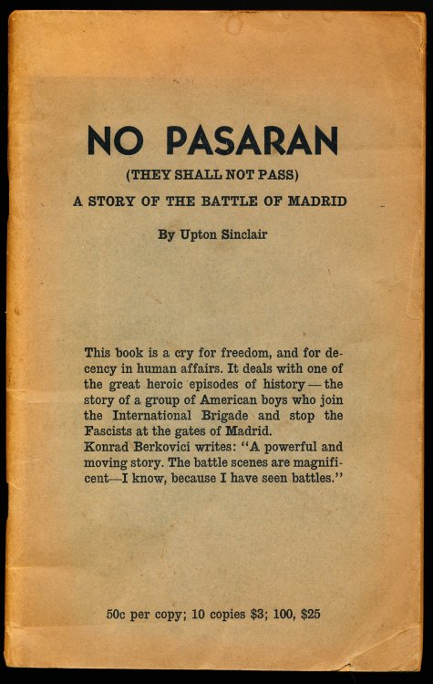 Image for NO PASARAN (They Shall Not Pass) A Story of the Battle of Madrid NO PASARAN (They Shall Not Pass) A Story of the Battle of Madrid