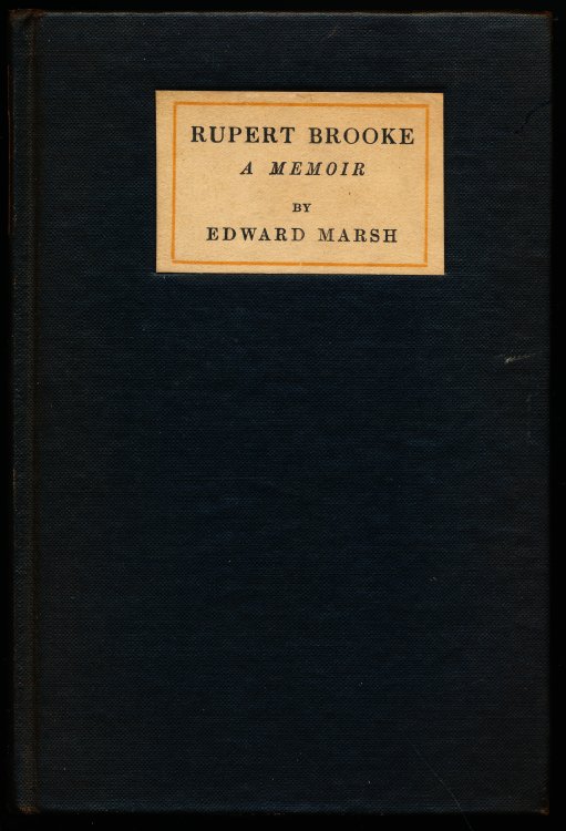 Image for RUPERT BROOKE. A Memoir RUPERT BROOKE. A Memoir