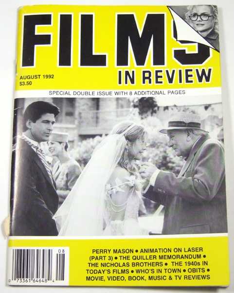 Image for Films in Review (August, 1992) Films in Review (August, 1992)