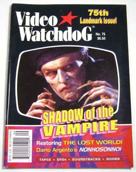 Image for Video Watchdog #75 (September, 2001) Video Watchdog #75 (September, 2001)