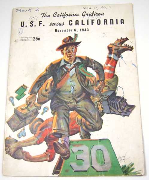 Image for The California Gridiron: U.S.F. vs. California, November 6, 1943 (Football Program) The California Gridiron: U.S.F. vs. California, November 6, 1943 (Football Program)