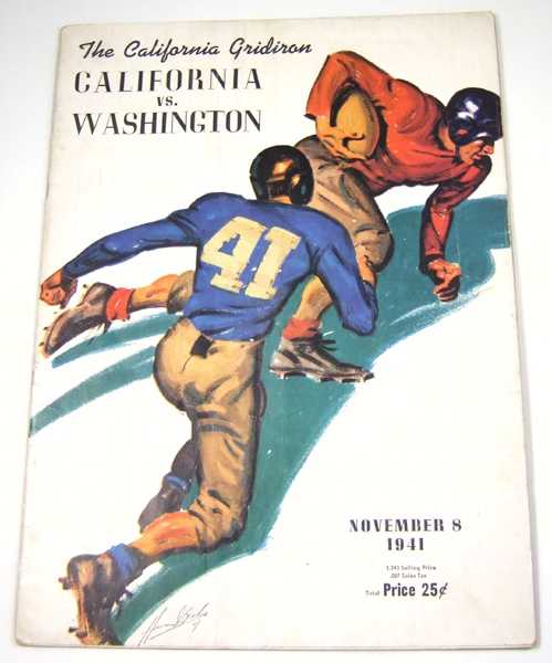 Image for The California Gridiron: California vs. Washington, November 8, 1941 (Football Program) The California Gridiron: California vs. Washington, November 8, 1941 (Football Program)