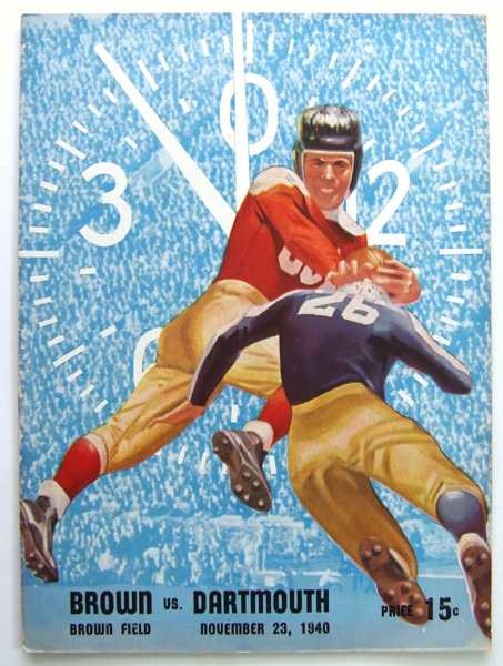 Brown vs. Dartmouth: Official Football Program (November 23, 1940)