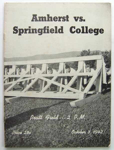 Image for Amherst vs. Springfield College: Official Football Program (October 3, 1942) Amherst vs. Springfield College: Official Football Program (October 3, 1942)
