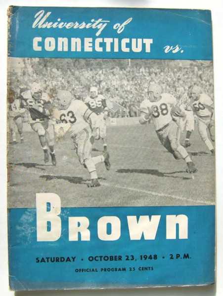 Image for University of Connecticut vs. Brown (Football Program, October 23rd, 1948) University of Connecticut vs. Brown (Football Program, October 23rd, 1948)