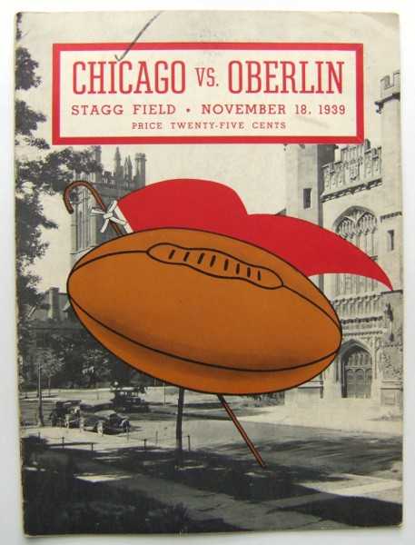 Image for Chicago vs. Oberlin (Football Program, November 18th, 1939) Chicago vs. Oberlin (Football Program, November 18th, 1939)