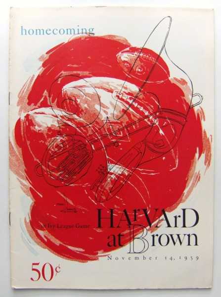 Image for Harvard at Brown (Football Program, November 14th, 1959) Harvard at Brown (Football Program, November 14th, 1959)
