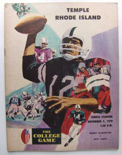 Image for Temple vs. Rhode Island (Football Program, November 7th, 1970) Temple vs. Rhode Island (Football Program, November 7th, 1970)