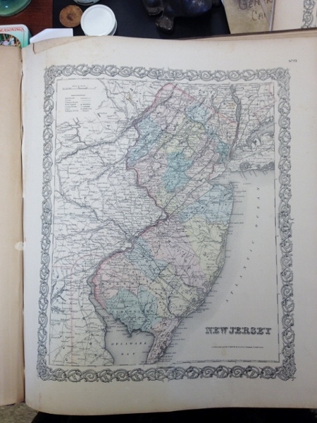 Image for 1855 Colton Map of the State of New Jersey 1855 Colton Map of the State of New Jersey