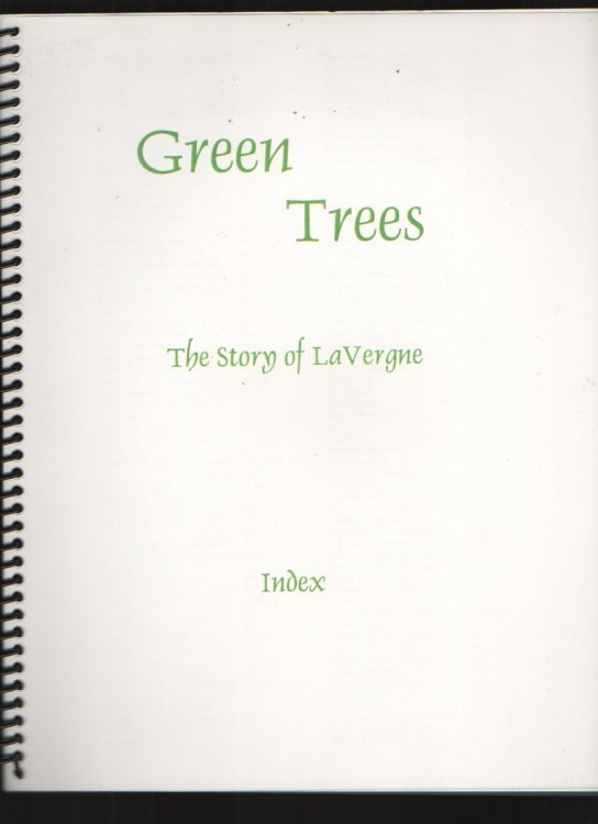 Image for Green Trees, The Story of La Vergne Index Green Trees, The Story of La Vergne Index