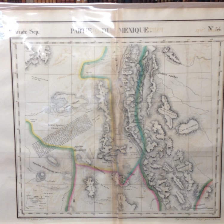 Atlas Universel De Geographie, Physique, Politique Et Mineralogique North America - Map of Present Day New Mexico (Partie Du Mexique)