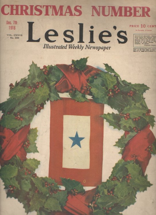 Image for Leslies's Illustrated Weekly Newspaper Christmas Number - December 7, 1918 Leslies's Illustrated Weekly Newspaper Christmas Number - December 7, 1918