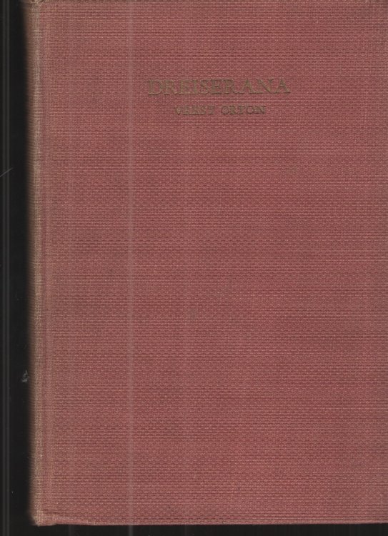 Image for Dreiserana: a Book about His Books Dreiserana: a Book about His Books