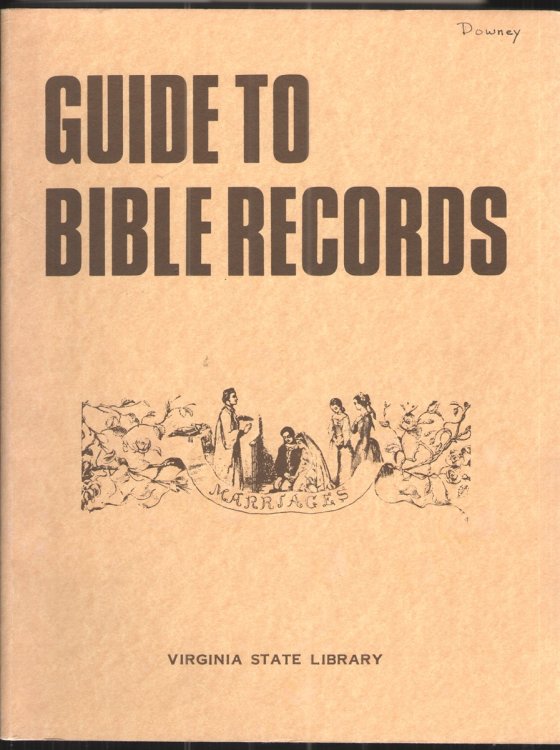 Image for A Guide to Bible Records in the Archives Brand, Virginia State Library A Guide to Bible Records in the Archives Brand, Virginia State Library