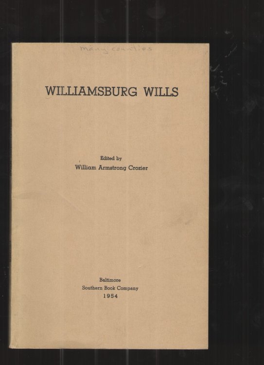 Image for Williamsburg Wills Williamsburg Wills