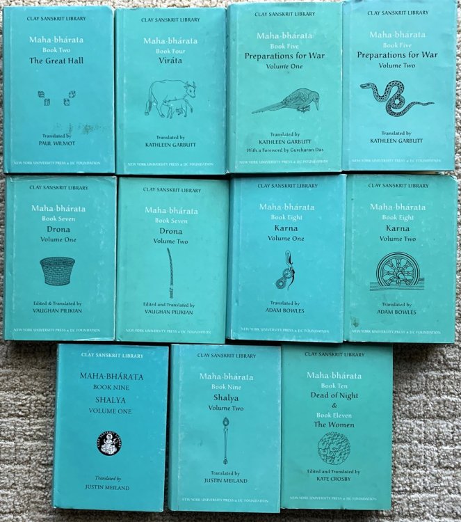 Mahabharata. a Broken Run of 11 Volumes between Book Two, the Great Hall, and Book Ten & Eleven (In One) ; Dead of Night & the Women.