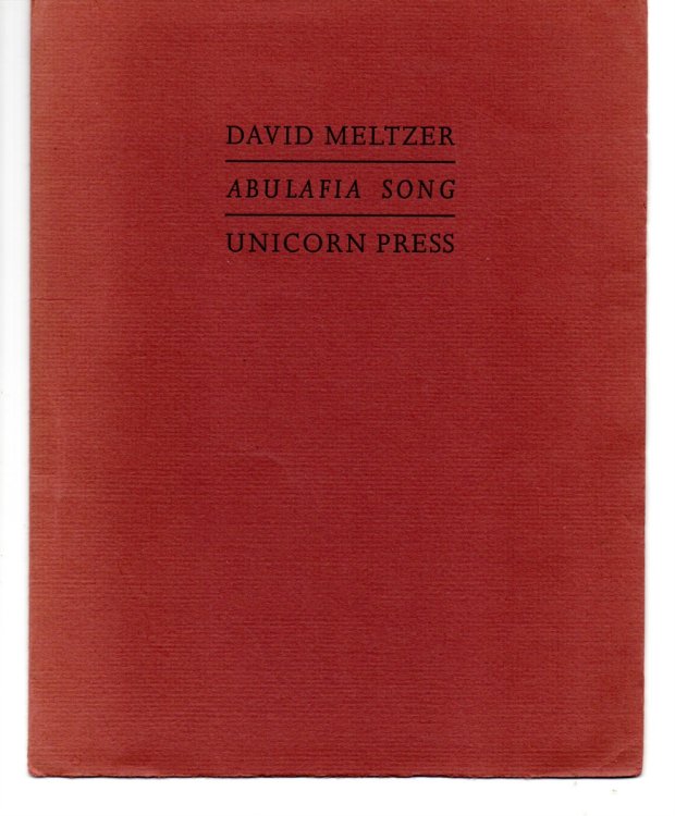 Image for ABULAFIA SONG. ABULAFIA SONG.