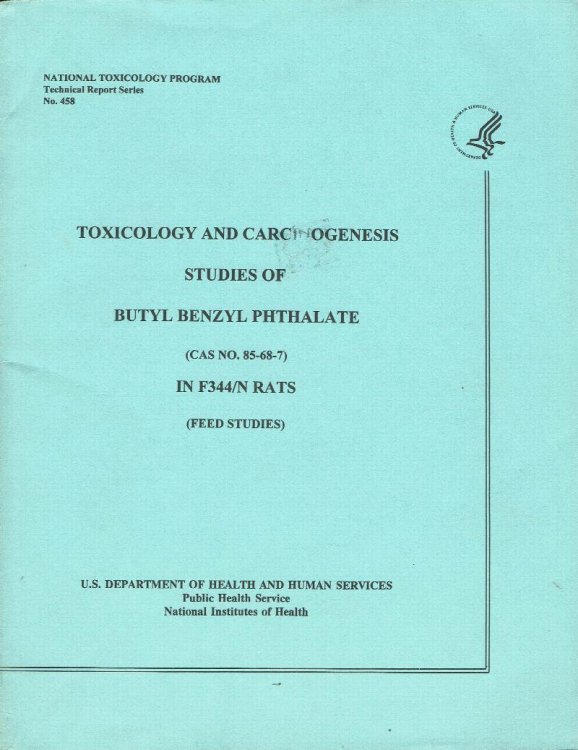 Image for NTP Technical Report on the Toxicology and Carcinogenesis Studies of Butyl Benzyl Phthalate In f344/N Rats (Feed Studies) NTP Technical Report on the Toxicology and Carcinogenesis Studies of Butyl Benzyl Phthalate In f344/N Rats (Feed Studies)