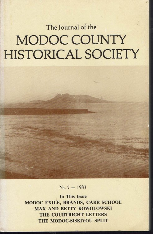 Image for The Journal of the Modoc County Historical Society, No. 5, 1983 The Journal of the Modoc County Historical Society, No. 5, 1983