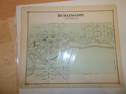 Image for Burlington Downtown Calhoun County Michigan 1873 Map Burlington Downtown Calhoun County Michigan 1873 Map
