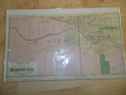 Image for Marshall 3rd and 4th Ward Calhoun County Michigan 1873 Map Marshall 3rd and 4th Ward Calhoun County Michigan 1873 Map