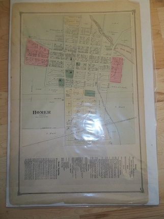 Image for Homer Calhoun County Michigan 1873 Map Homer Calhoun County Michigan 1873 Map